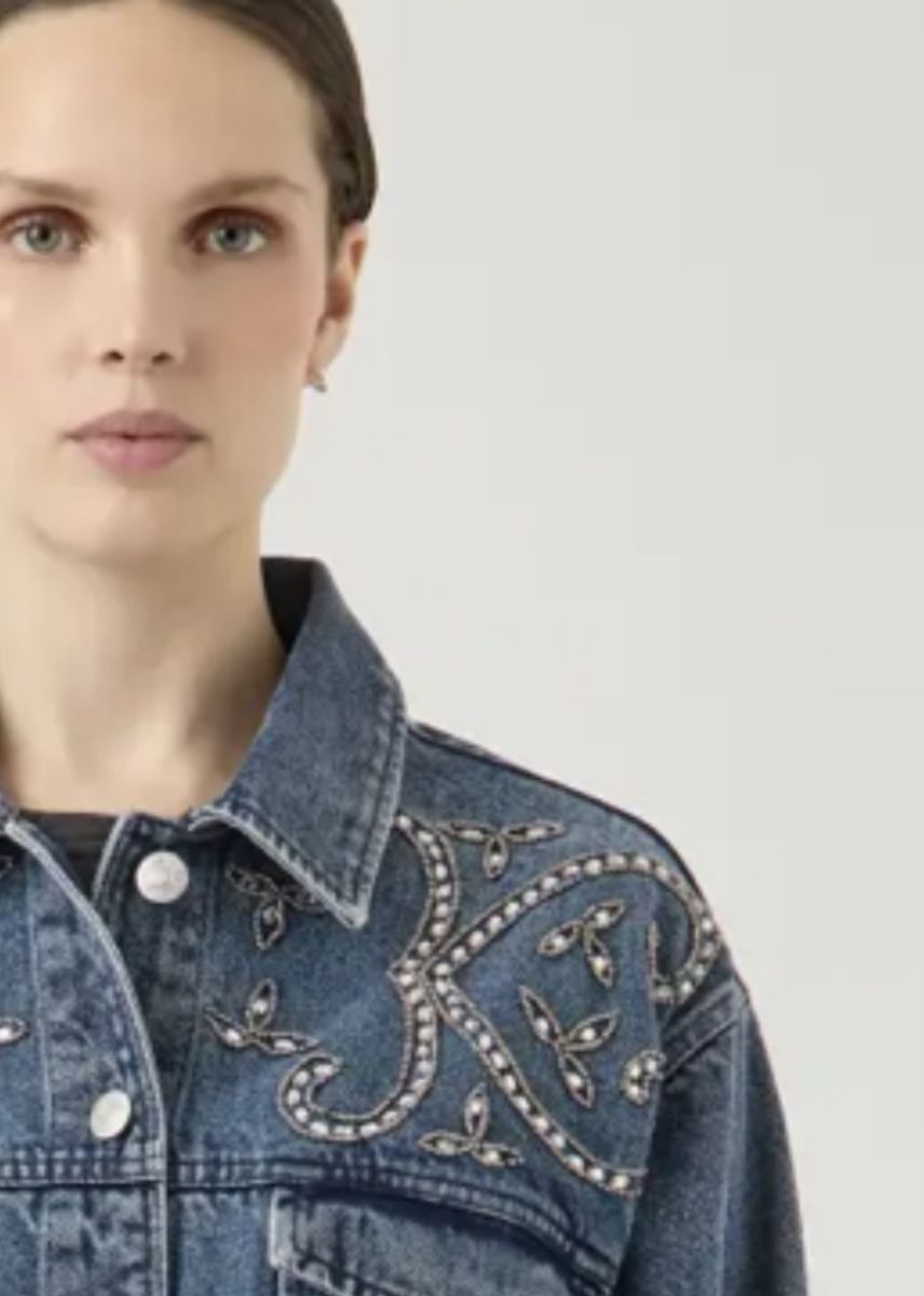 YAS Vision Denim Emb Jacket 