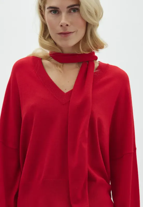 MbyM Bravia  Scarf Red Aura