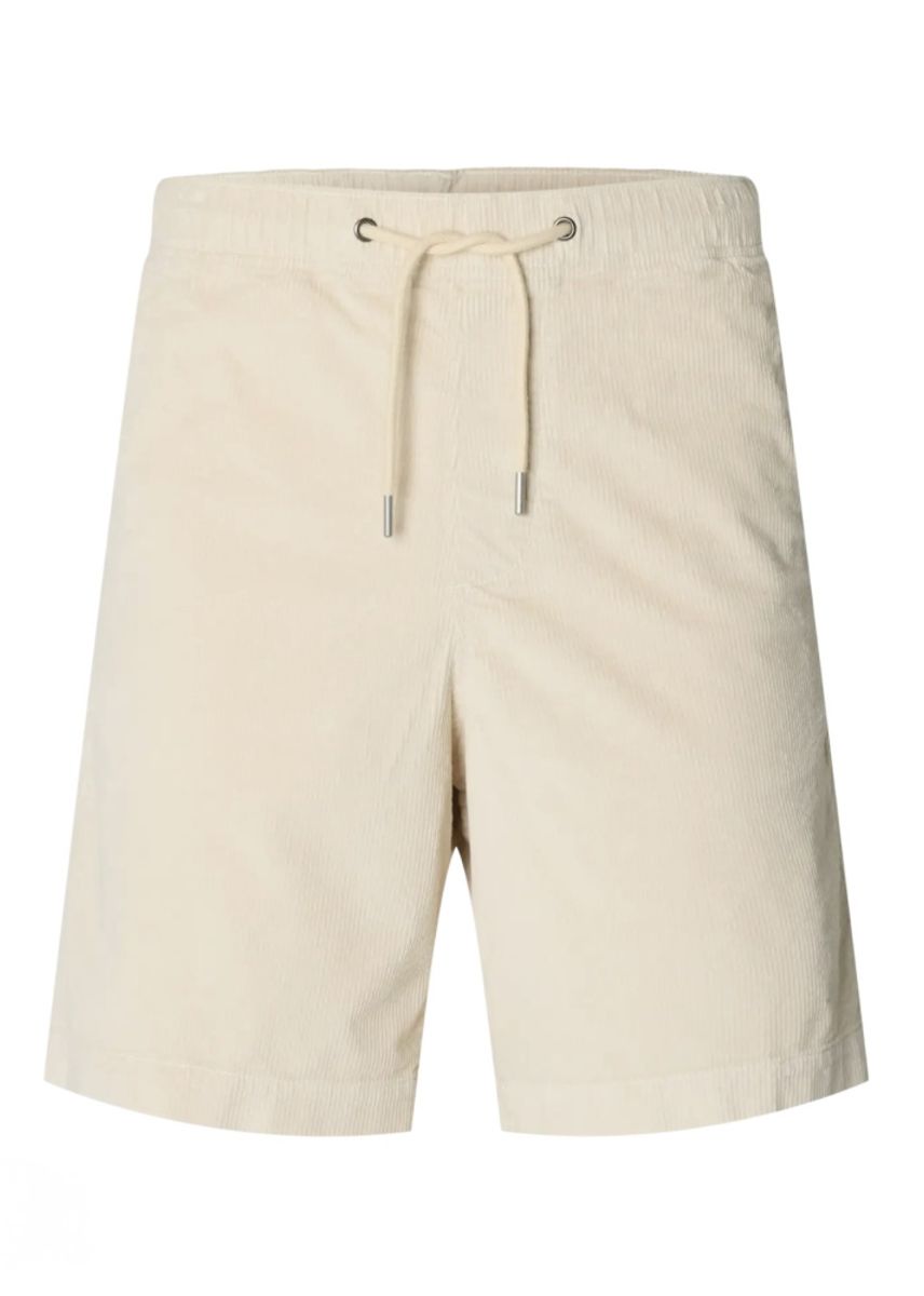 Selected Jace Corduroy Shorts Fog