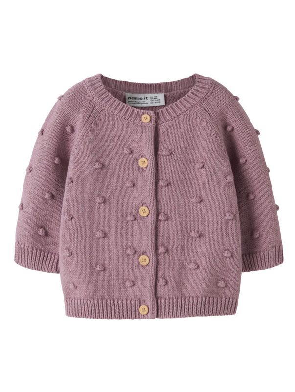 Name It Nasha Knit Cardigan Bomull Lilas