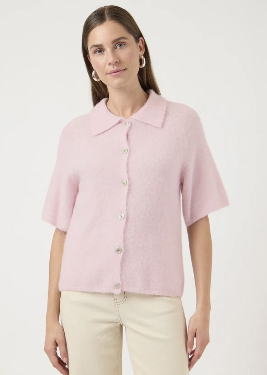YAS Dura Knit 2/4 Knit Cardigan Ballerina