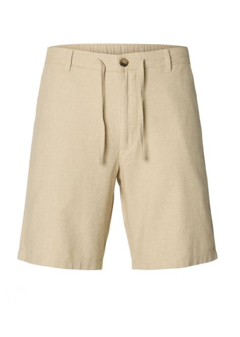 Hovedbilde Selected Homme Shorts Brody Linen Incense Oatmeal