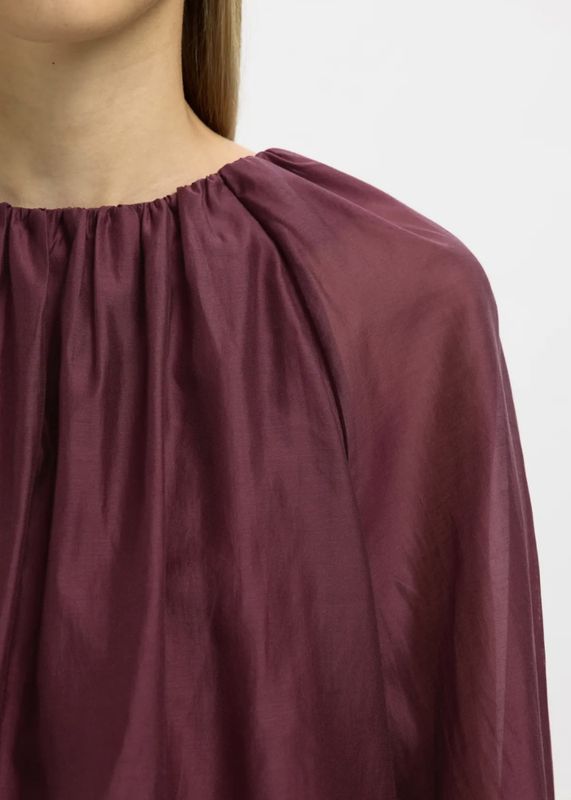 Selected Femme Iris Blouse Fig