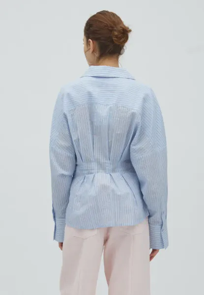 Hovedbilde MbyM Isidore Shirt Light Blue White Stripe 