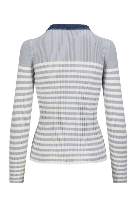 Katrin Uri LA Striped Pullover  Light Blue Stripe