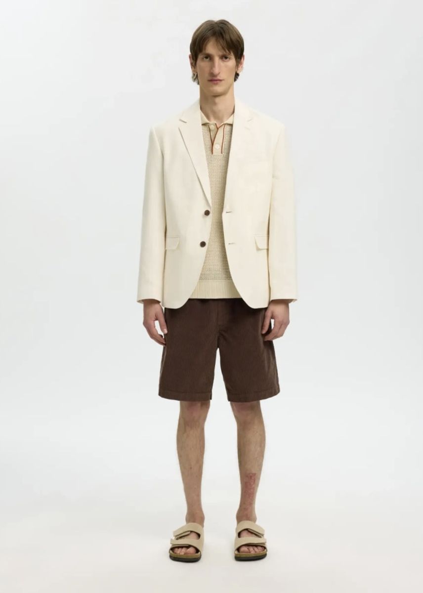 Selected Man Corduroy Shorts Bracken
