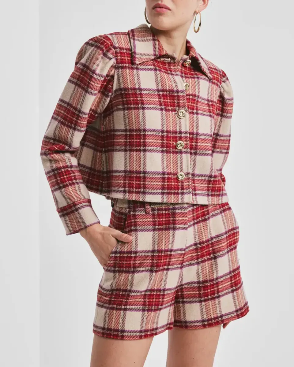 byTiMo Tailored Shorts Checks 