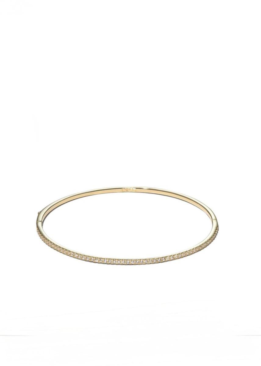 ANI Stone Cuff Bracelet Gold 