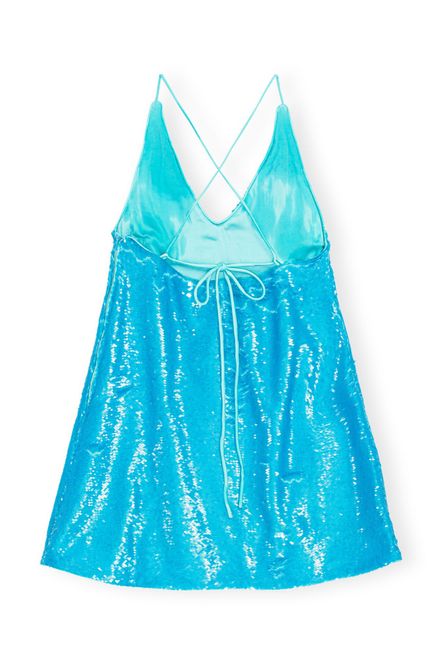 Hovedbilde Ganni Blue Curacao Blue Sequins Mini Dress