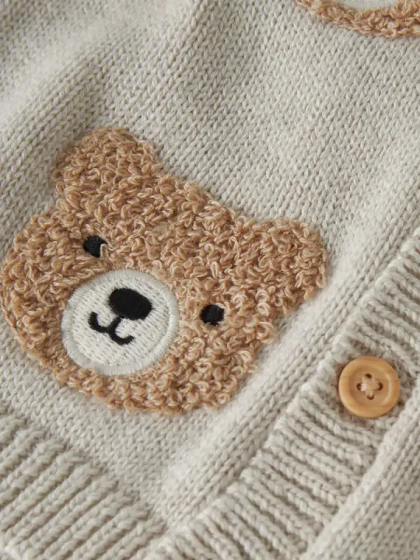 Name It Obase Knit Cardigan Peyote Melange Combed Ring Spund Børsta Bomull