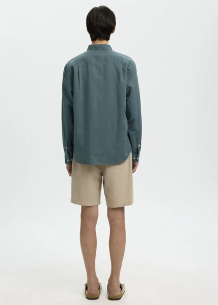 Hovedbilde Selected Homme Reg Clay Linen Blend Shirt Balsam Green