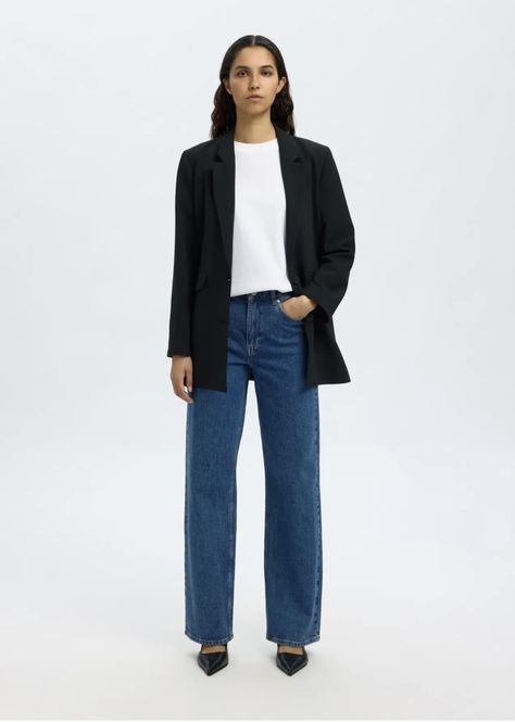 Hovedbilde Selected Femme Bea Wide Jeans Medium Blue 