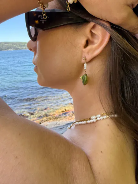 Hovedbilde Le Pétit Ocean Green Øredobber 