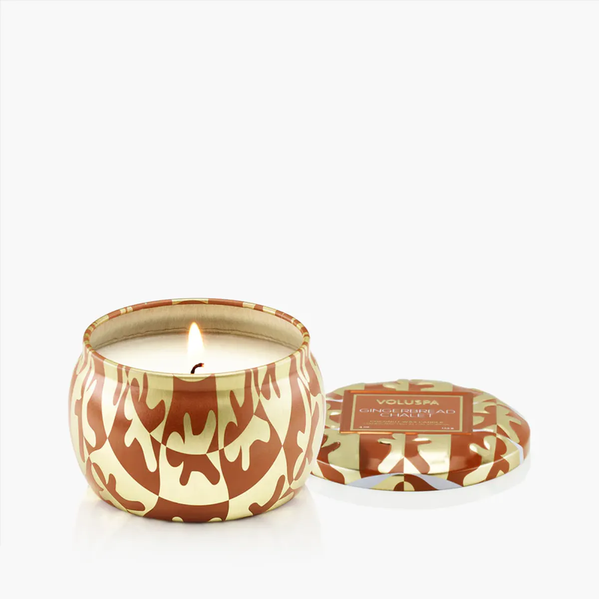 Voluspa Duftlys Gingerbread Chalet Mini Tin Candle 25 T