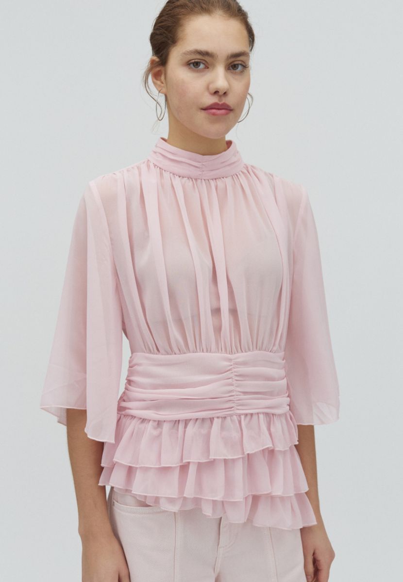 MbyM Massino Blouse Super Pale Pink