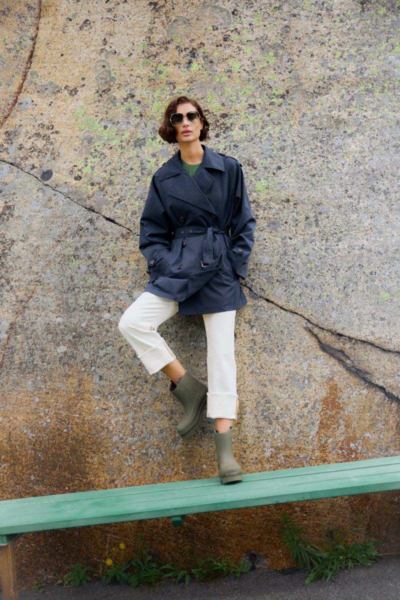 Katrin Uri Oxford Short Trench Navy